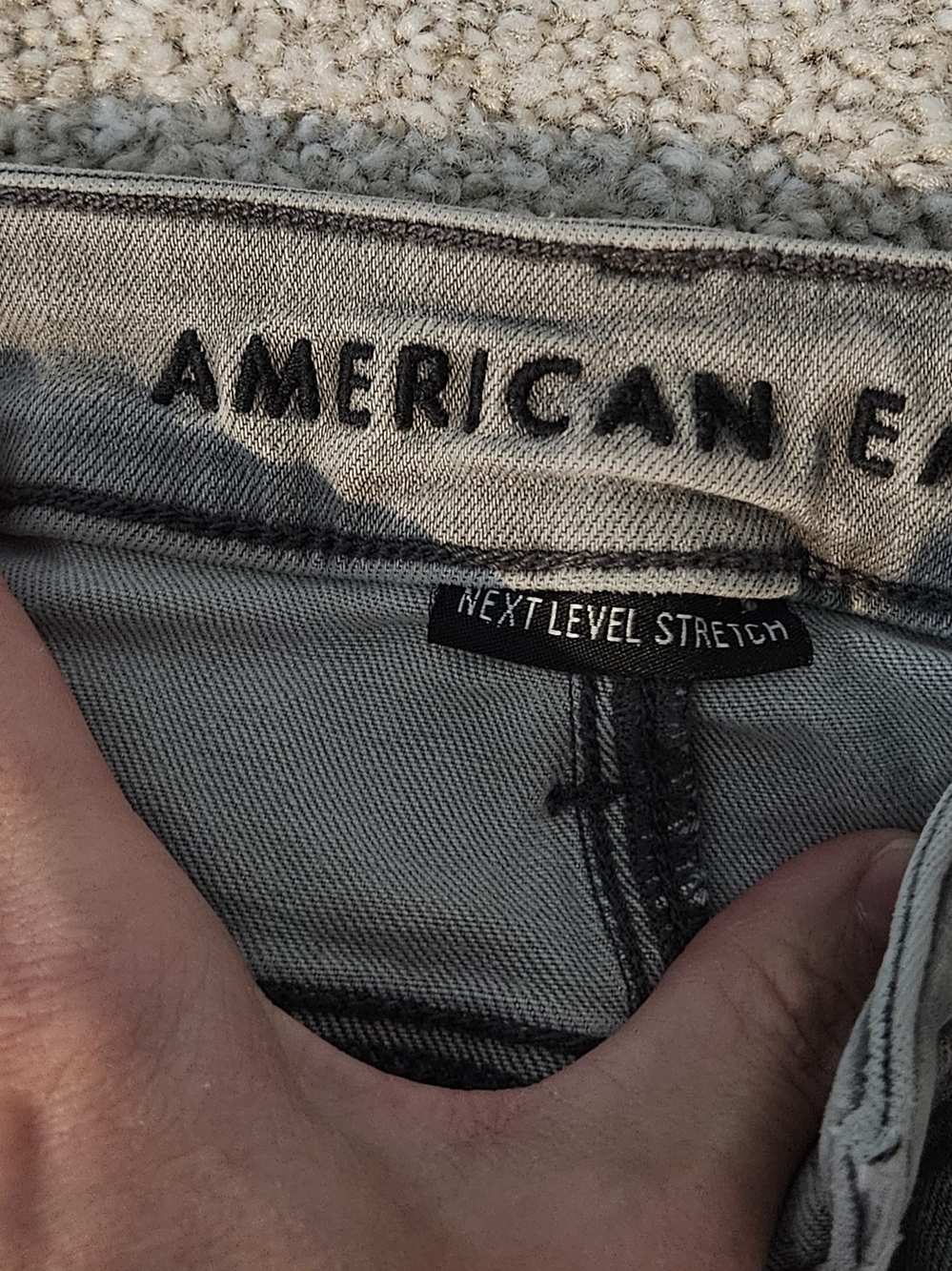 American Eagle Juniors Size 00 Distressed Jeans - Picture 2 of 4